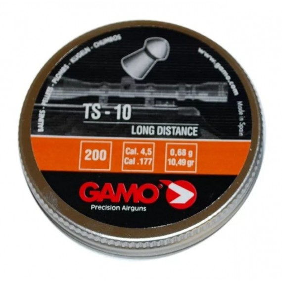 Пули для пневматики Gamo TS-10 4, 5 мм 0, 68 гр (200 шт.)